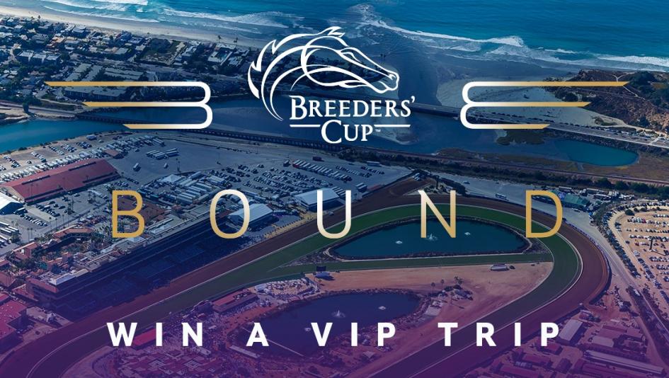 Breeders’ Cup Bound Del Mar online promotion contest fans trip first-class VIP World Championships horse racing grand prize Justin McDonald culinary fashion Trophy Lounge chalet California